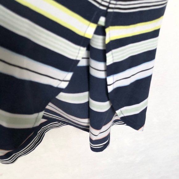 Equipment Blue Striped Silk Shirt Dress Women’s L - Picture 5 of 7